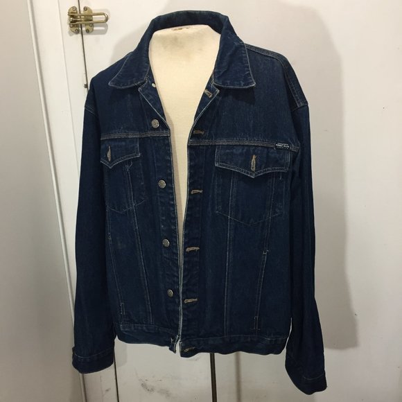 PERRY ELLIS VINTAGE DENIM JACKETS SIZE XL - Picture 4 of 7